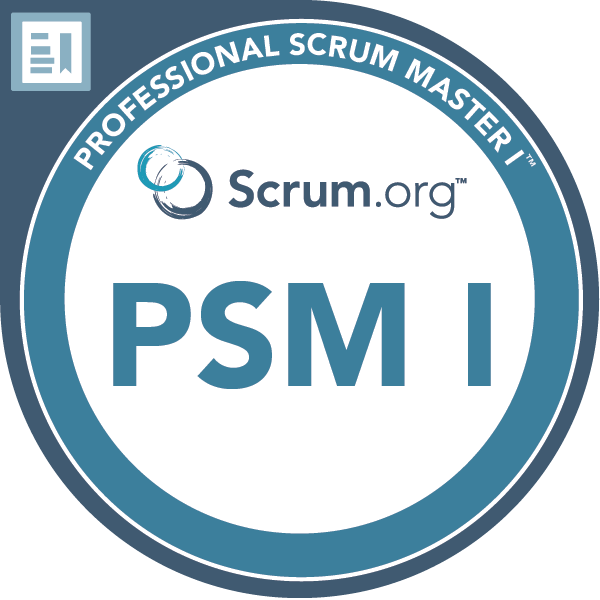 Professional Scrum Master I (PSM I) Certification Badge