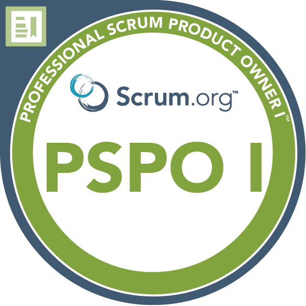 Professional Scrum Product Owner I (PSPO I) Certification Badge